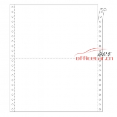 金絲雀（Anary） 1聯 二等分 電腦打印紙 241-1 70g 80列 帶壓線（白色） 1000頁/箱