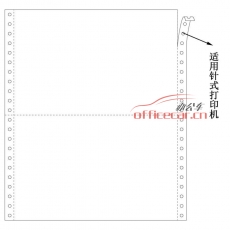 金絲雀（Anary） 1聯 二等分 電腦打印紙 241-1 70g 80列 帶壓線（白色） 1000頁/箱