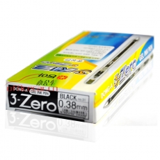東亞 DONG-A 3-Zero 針嘴中性筆 0.38mm （黑色） 12支/盒