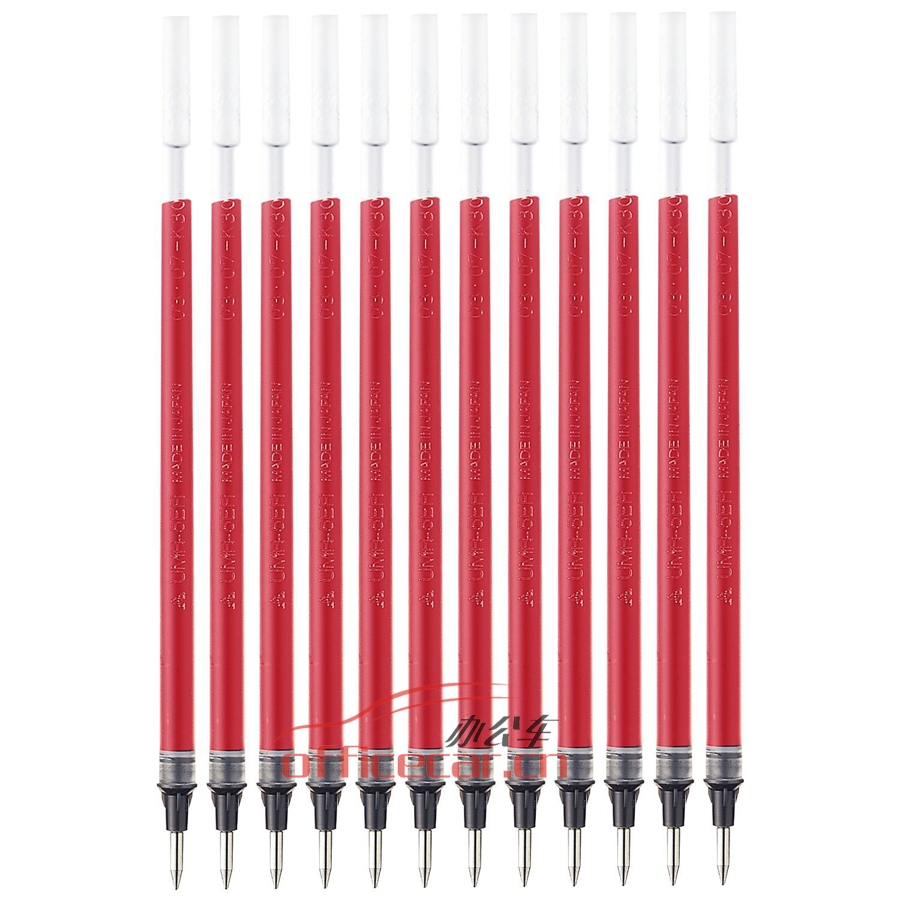 三菱 uni UMR-5 中性筆芯 0.5mm 紅色 12支/盒