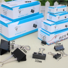 鉆石 Diamond NO.977200 黑色長(zhǎng)尾夾（燕尾夾） 15mm 12個(gè)/盒