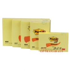 3M 653-2PK 便條紙報事貼 38*51mm （黃色） 2本/包