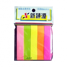 新穎源 Notecubes NO.103HY 5色提示貼（告示貼） 76*15mm （彩色5色）12本/包