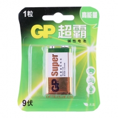 超霸 GP GP1604A 堿性電池 9伏（9V) 1粒/卡