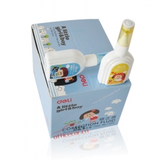 得力 Deli 7283 涂改液 15ml/支 12支/盒 卡通顏色隨機
