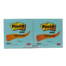 3M 654P 經典報事貼 76*76mm （藍色） 12本/封