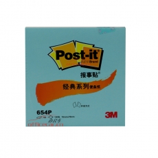 3M 654P 經(jīng)典報(bào)事貼 76*76mm （藍(lán)色） 12本/封