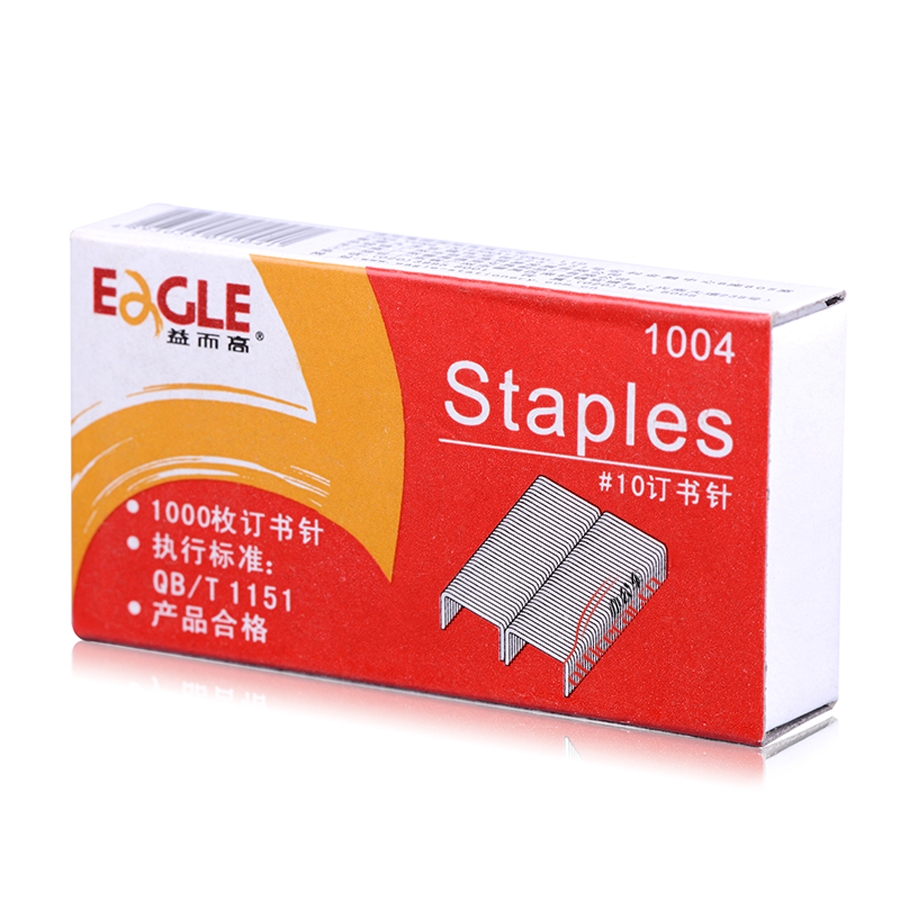 益而高 Eagle 1004 10#小號訂書釘 （1000釘/盒）10盒/封