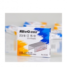 可得優(yōu) KW-triO NO.0238 高強(qiáng)度鍍鋅絲訂書釘 23/8 1000枚/盒