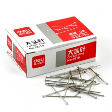 得力 Deli 0016 大頭針 24mm 50g/盒