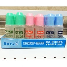 博寶 BOBO YS-5021 液體膠水 50ml （透明) 24支/盒