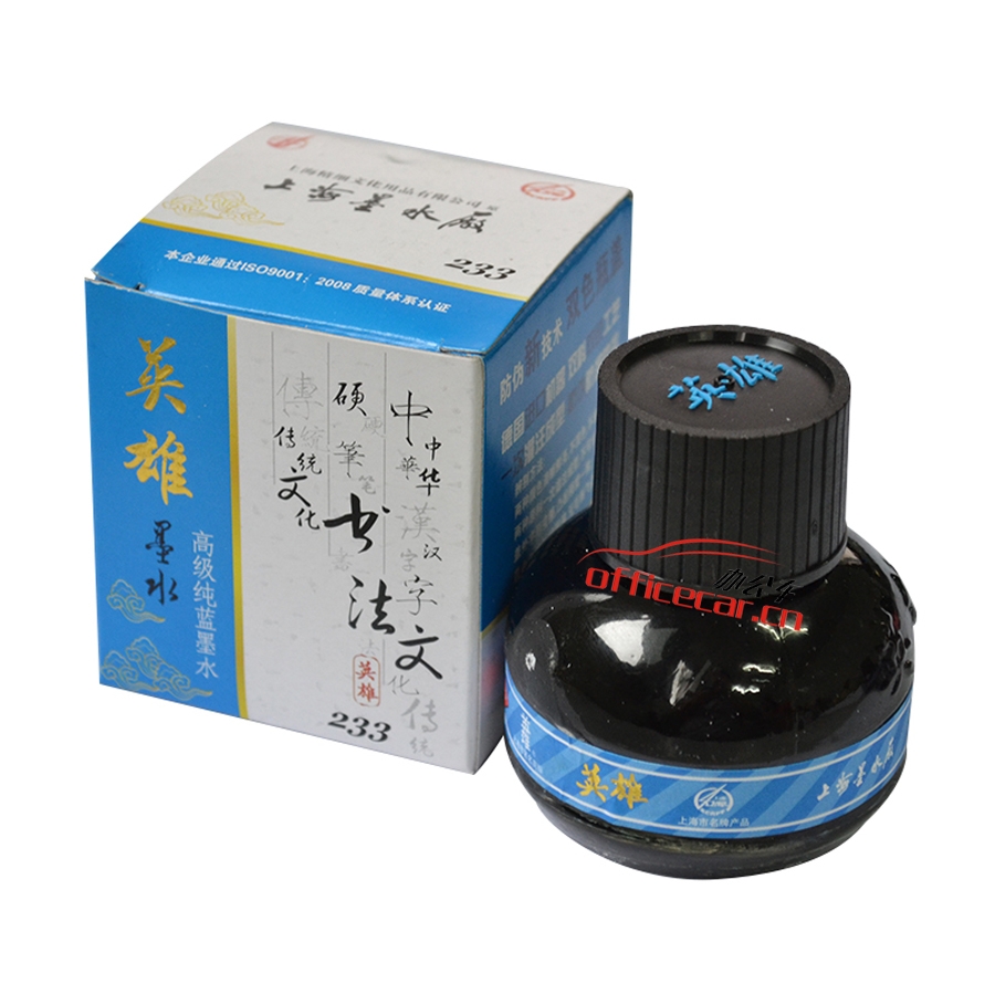 英雄 Hero 233 高級墨水 （藍色） 60ml 10瓶/盒