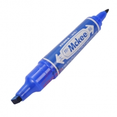 斑馬 ZEBRA MO-150-MC 大雙頭記號(hào)筆（油性記號(hào)筆）速干耐水 (藍(lán)色) 1支裝