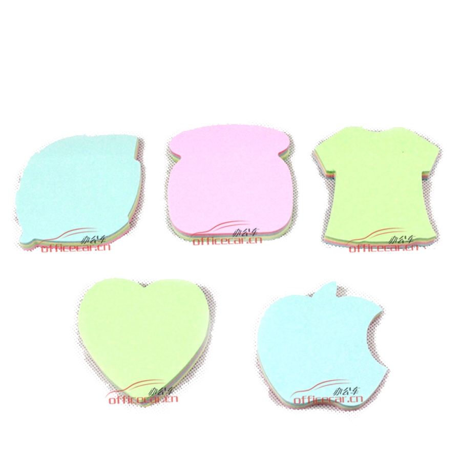 新穎源 Notecubes NS.8811 120頁卡通圖案提示貼（樹葉/蘋果/衣服/心形/等）下單備注圖案