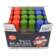 博寶 BOBO YS-5020 液體膠水（海綿頭） 50ml （透明) 24支/盒