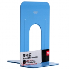 得力 Deli 9263 鐵書立(9寸) 2片/付 顏色隨機（藍色庫存充足）