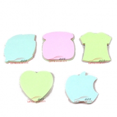 新穎源 Notecubes NS.8811 120頁卡通圖案提示貼（樹葉/蘋果/衣服/心形/等）下單備注圖案