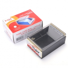 益而高 Eagle 818S 小型透明名片盒 （黑色） 6個(gè)/盒