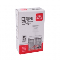 得力 Deli 7527 數字日期章/日期印 （阿拉伯數字帶年月日） 字高：5mm