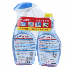 藍月亮 BlueMoon 玻璃水(瓶+瓶補) 玻璃清潔劑 500g+500g/組 12組/箱