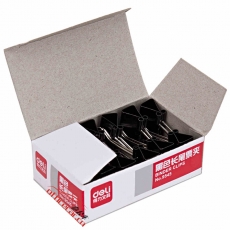 得力 Deli 9546 黑色長(zhǎng)尾夾 15mm 12個(gè)/盒