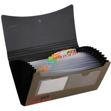 金得利 Kinary SH8403C 高級票據(jù)包/風琴包 混色（藍，綠，粉，黃）
