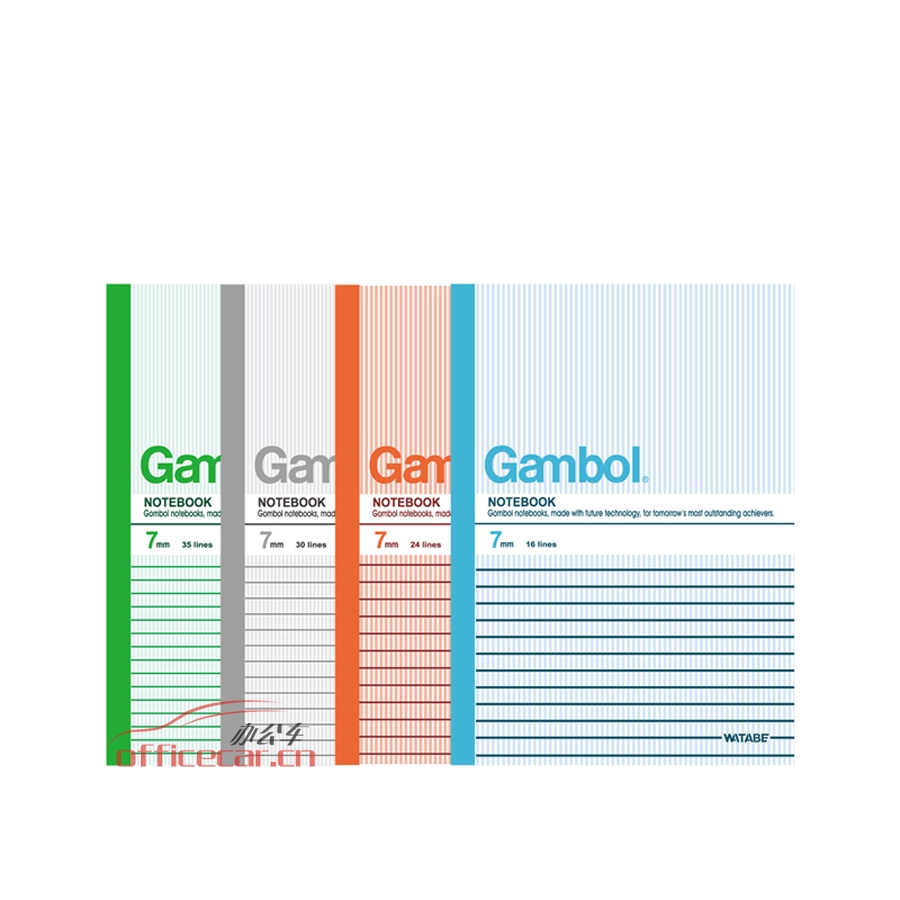渡邊 Gambol G5407 無線裝訂本（軟皮抄） A5 40頁 12本/封