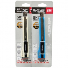 得力 Deli 2031 小號美工刀 旋轉鎖定裁紙刀/切紙刀
