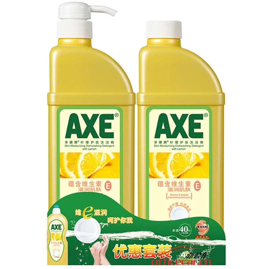 斧頭（AXE） 檸檬蘆薈護膚洗潔精 1.3kg+1.3kg(泵+補)