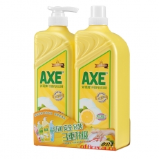 斧頭（AXE） 檸檬蘆薈護膚洗潔精 1.3kg+1.3kg(泵+補)