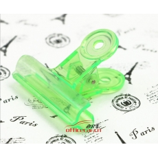 八旗 B.Q 9063 63mm 圓形塑料透明夾 12個/筒