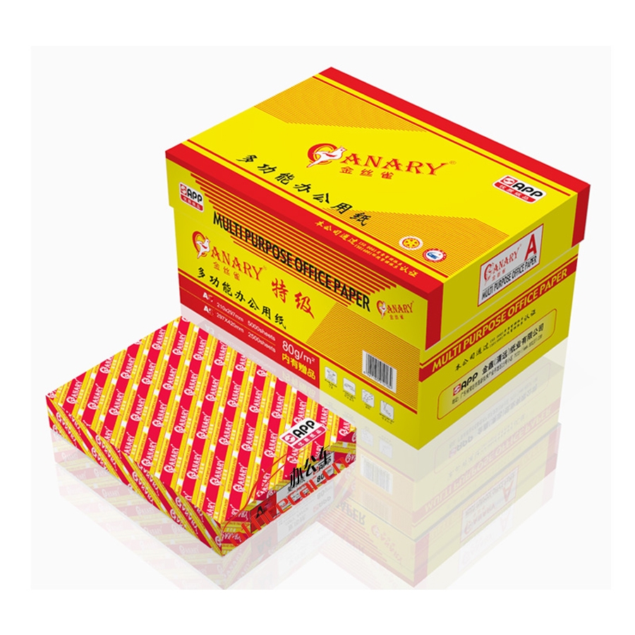 金絲雀（Anary）復印紙 A5/80g 500張/包 10包/箱