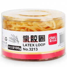 得力 deli 3213 100g 辦公耐用乳膠圈/橡皮筋/橡膠圈/牛皮筋