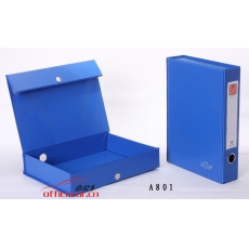 鳳江 F.J A801 粘扣檔案盒/文件盒/資料盒 藍色