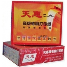 立方(LF) 六聯(lián) 無等分 天惠電腦打印紙 241-5 70g 80列 帶壓線（彩色）