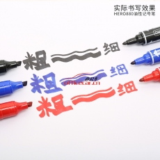 英雄 Hero 880 （大雙頭）記號筆 （紅色） 10支/盒