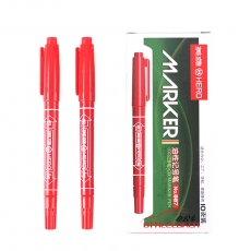 英雄 Hero 887 （小雙頭）記號筆 （紅色） 10支/盒