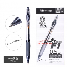 真彩 TrueColor 1008按動中性筆 0.5mm （黑色） 12支/盒