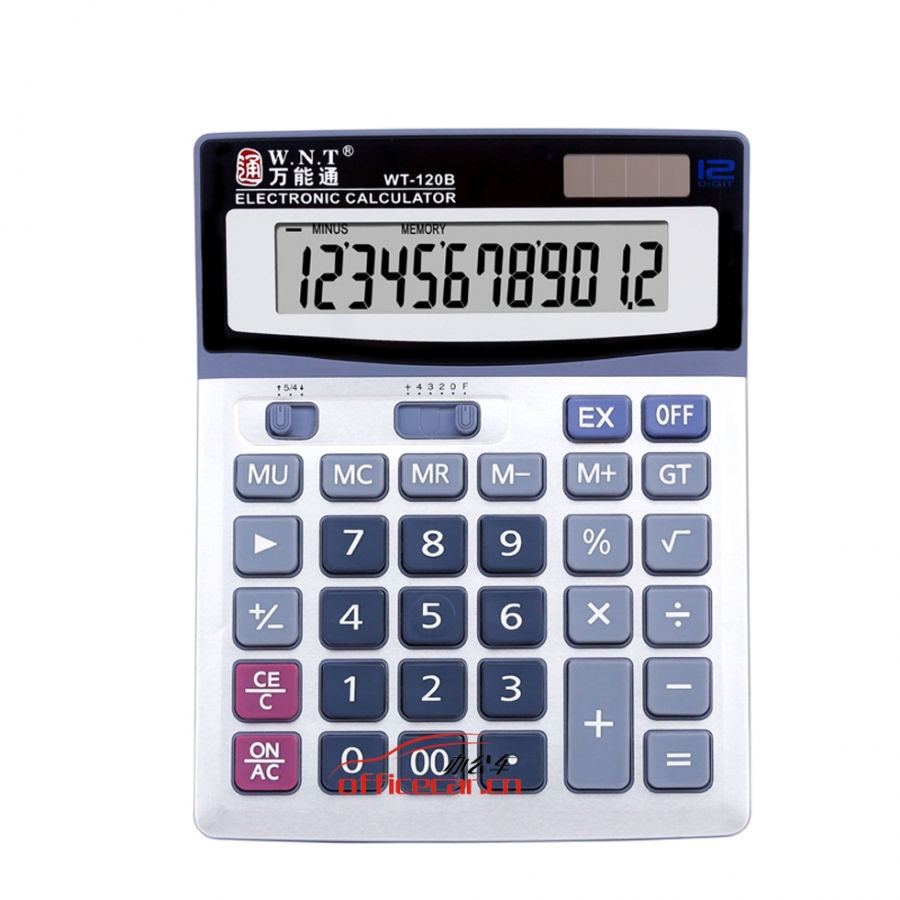 萬能通 W.N.T WT-120B 大臺超省錢經(jīng)典計算器 12位 黑色