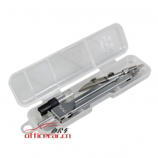 得力 Deli 8601 工程專用國際標準繪圖儀器圓規(一件套/無色)