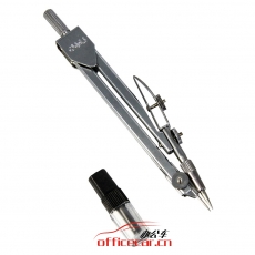 得力 Deli 8601 工程專用國際標準繪圖儀器圓規(一件套/無色)