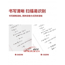 得力(deli)S60-ST刷題筆小白筆ST筆尖按動黑色0.5mm中性筆速干筆 5支/盒