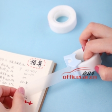 得力/deli 30118 隱形文具膠帶套裝18mm*20y*50um(混)(2卷/卡+（切割器））